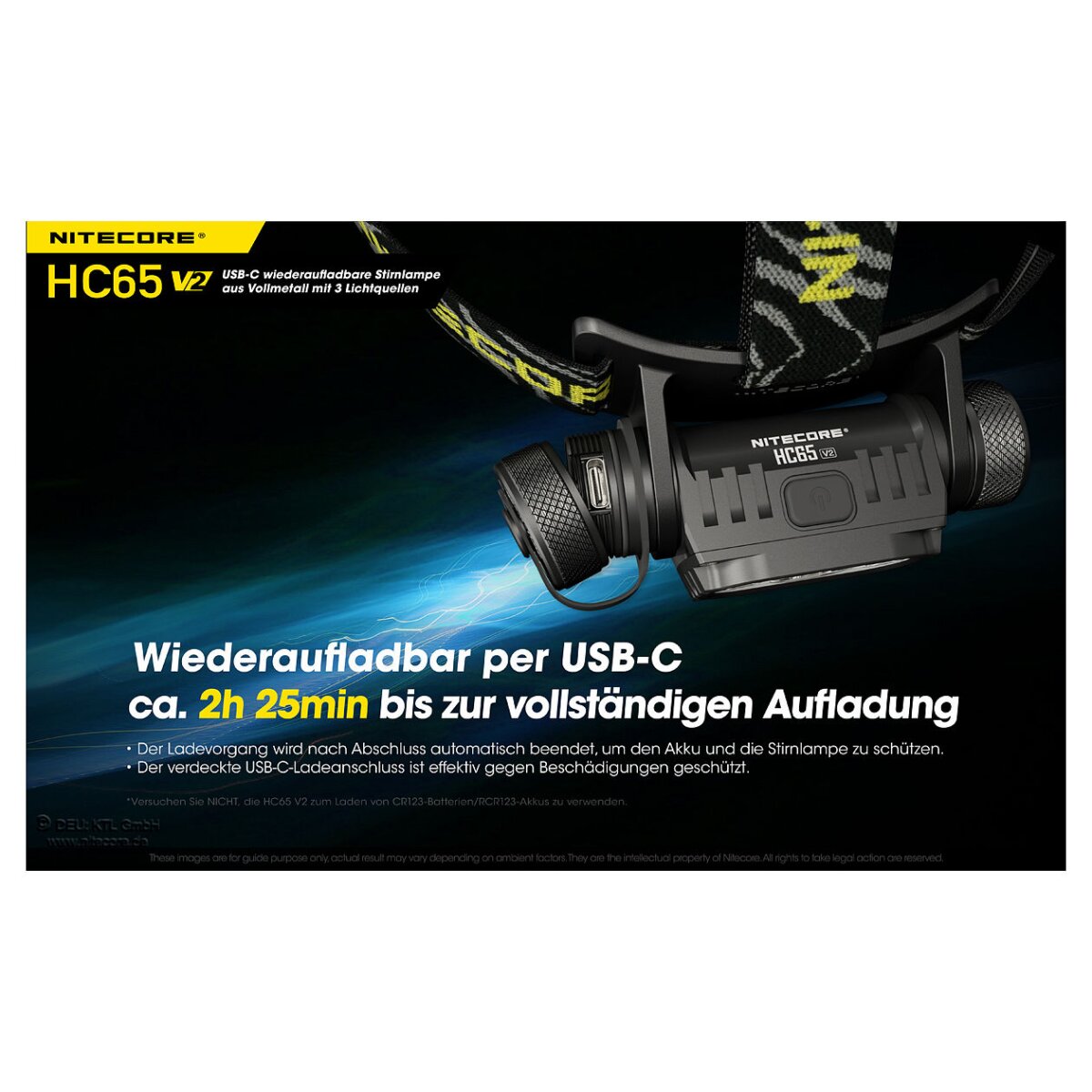 Nitecore HC65 V2 1750 Lumen Stirnlampe, 94,95 €