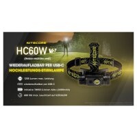 Nitecore HC60W V2 1200 Lumen Stirnlampe*